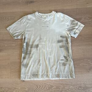 1017 ALYX 9SM T-Shirt Logo Print Back Graphic Size M Tan Red